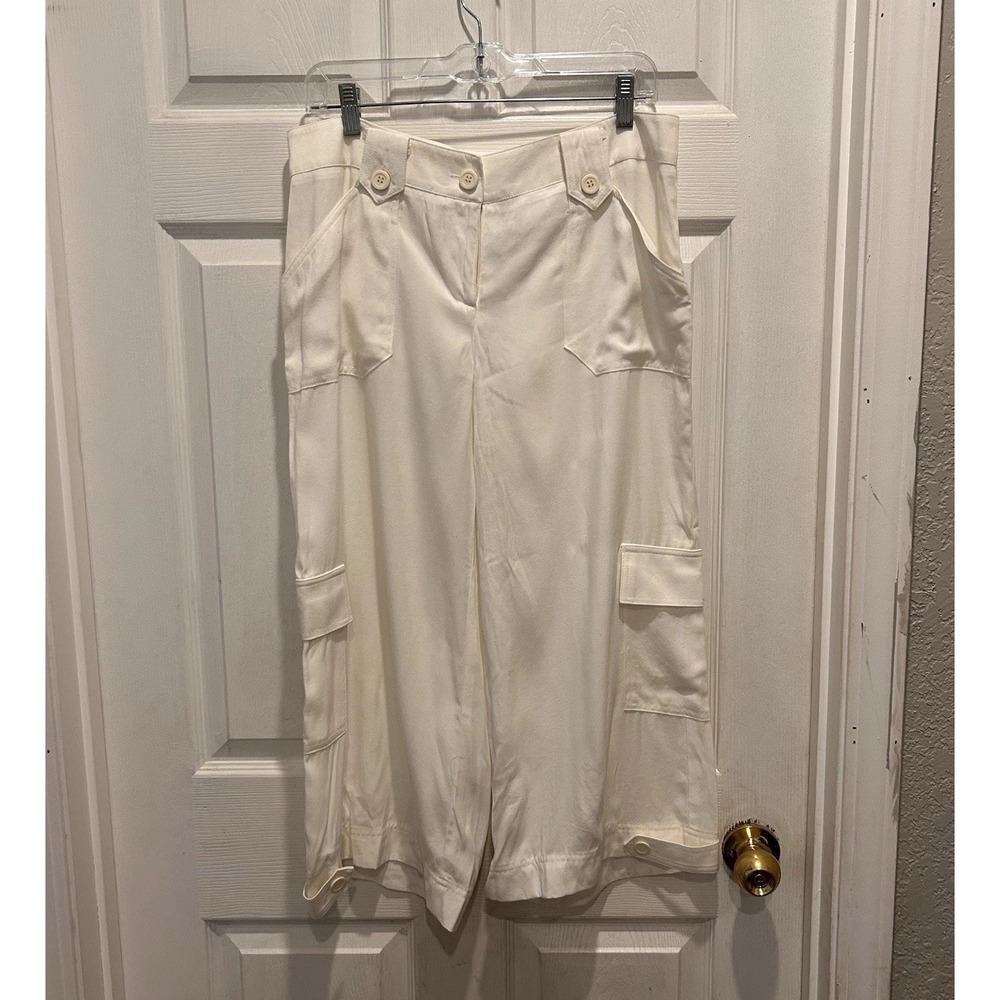 Supply‎ & Demand Tencel Blend Women's Cropped Cargo Pants Size 12 Made In USA